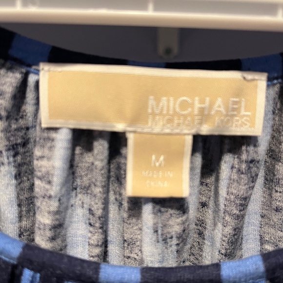 MICHAEL Michael Kors Black and Blue Top - Picture 2 of 3